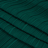 Fine Pleated Polyester Interlock Knit - Teal - Designer Deadstock