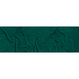 Fine Pleated Polyester Interlock Knit - Teal - Designer Deadstock