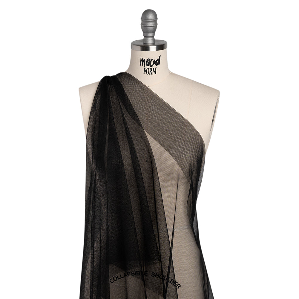 Polyester Tulle - Black - Designer Deadstock