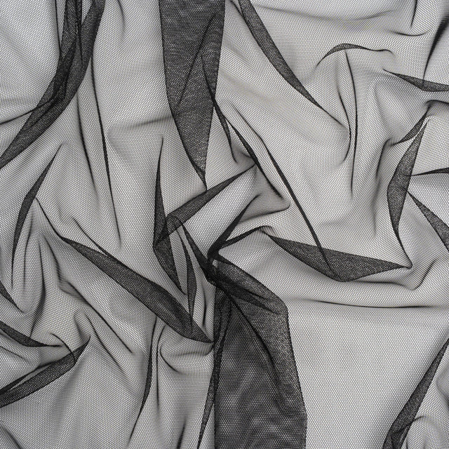 Polyester Tulle - Black - Designer Deadstock