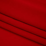 Stretch Polyester Crepe - Salsa Red - Designer Deadstock
