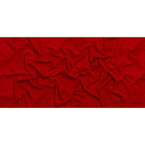 Stretch Polyester Crepe - Salsa Red - Designer Deadstock