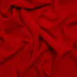 Stretch Polyester Crepe - Salsa Red - Designer Deadstock