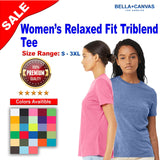BELLA + CANVAS® Women’s Relaxed Fit Triblend Short Sleeve Crewneck Tee