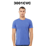 BELLA + CANVAS® Short Sleeve CVC Jersey T-Shirt Unisex Crew Neck, Soft Cotton Blend