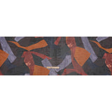 Polyester Chiffon Print - Burnt Orange, Brown and Dusty Lavender Abstract - Designer Deadstock