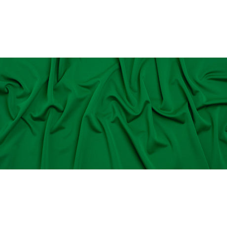 Stretch Polyester Scuba Knit - Rich Green - Designer Deadstock