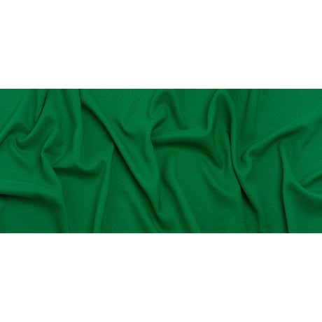 Textured Polyester Woven - Kelly Green - Designer Deadstock