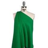 Textured Polyester Woven - Kelly Green - Designer Deadstock
