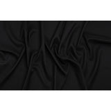 Stretch Textured Polyester Woven - Black - Designer Deadstock