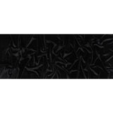 Stretch Polyester Velour - Black - Designer Deadstock