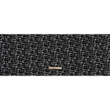 Crinkled Polyester Jacquard Knit - Black and White Abstract Grid - Designer Deadstock