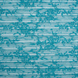 Plisse Lace - Turquoise Floral - Designer Deadstock