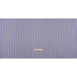 Lightweight Polyester Crepe - Lavender, Aqua and Black Stripes - Designer Deadstock