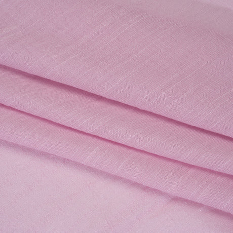 Slubbed Rayon and Polyester Woven - Prima Pink - Designer Deadstock