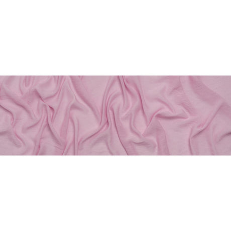 Slubbed Rayon and Polyester Woven - Prima Pink - Designer Deadstock