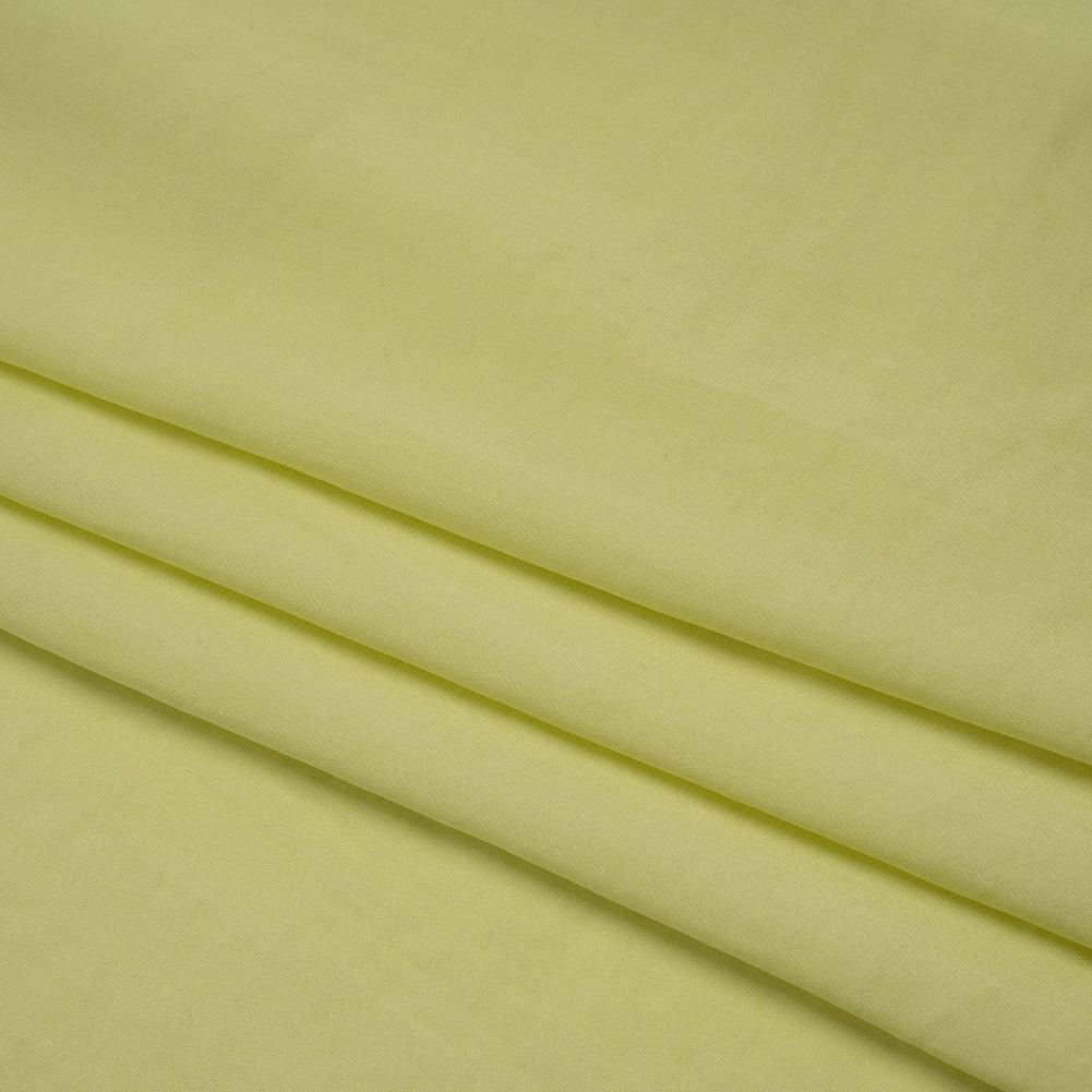 Polyester Charmeuse - Lemon Yellow - Designer Deadstock
