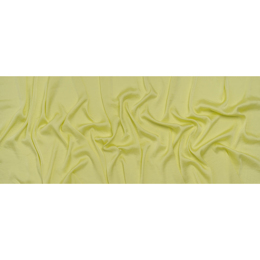 Polyester Charmeuse - Lemon Yellow - Designer Deadstock