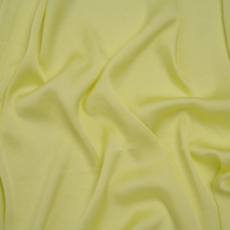 Polyester Charmeuse - Lemon Yellow - Designer Deadstock