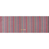 Lacy Sweater Knit with Metallic Accents - Magenta, Neon Orange and Teal Wave Stripes - Designer Deadstock