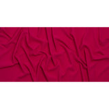 Stretch Polyester Crepe - Deep Pink - Designer Deadstock