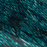 Polyester Stretch Mesh Print - Black and Teal Striations - Designer Deadstock