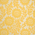 Nylon and Cotton Re-Embroidered Lace - Sunshine Yellow Floral - Designer Deadstock