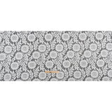 Nylon and Cotton Re-Embroidered Lace - Ivory Floral - Designer Deadstock