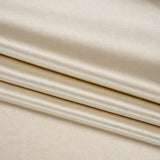 Satin-Faced Stretch Polyester Knit - Champagne Gold - Designer Deadstock
