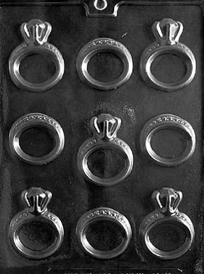 Engagement & Wedding Ring Chocolate Mold - LPW051