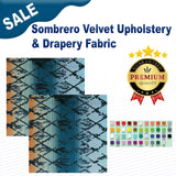 Sombrero Velvet Upholstery & Drapery Fabric