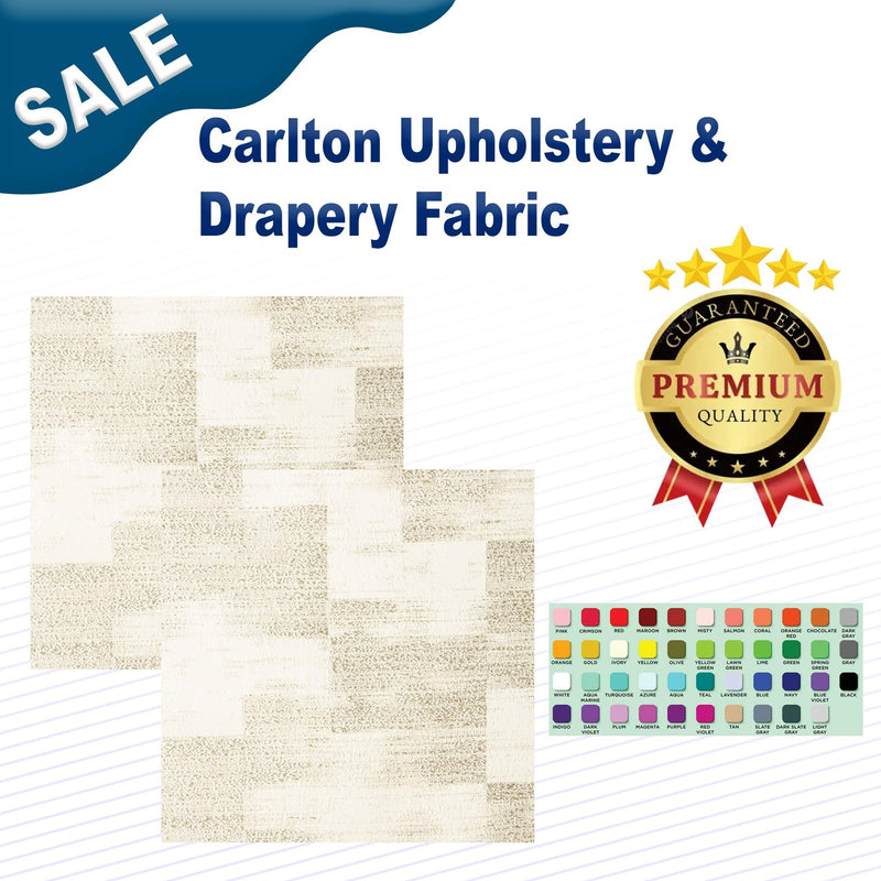 1 Yard Carlton Polyester Upholstery & Drapery Fabric Width: 55"