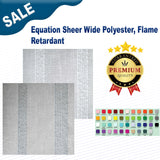 1 Yard Equation Sheer Wide Polyester Flame Retardant