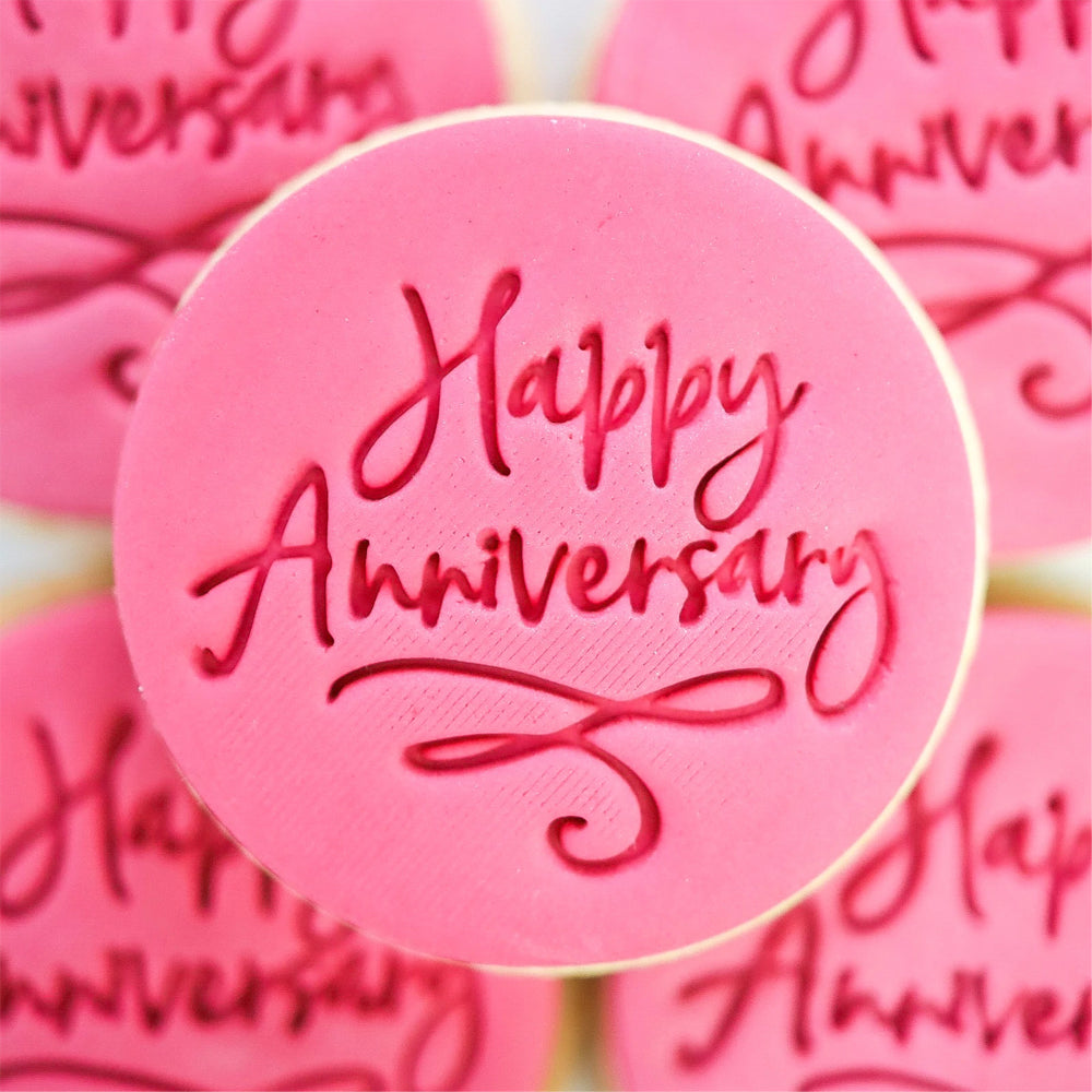 Sweet Stamp 'Happy Anniversary' Cookie & Cupcake Embosser