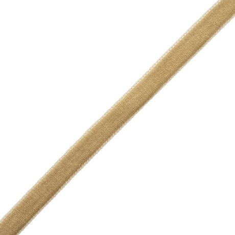 Velvet Ribbon Single Faced - 0.375" - Beige