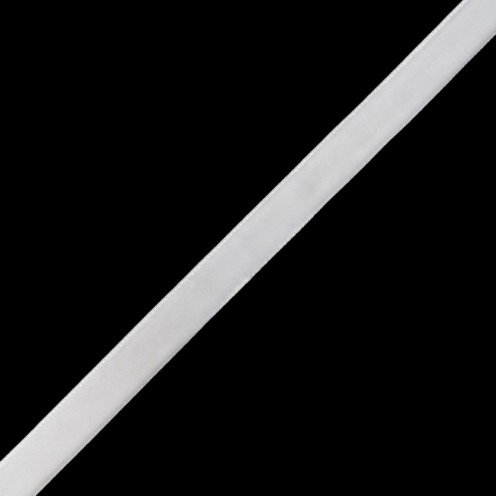 Velvet Ribbon Single Faced - 0.375" - Off White