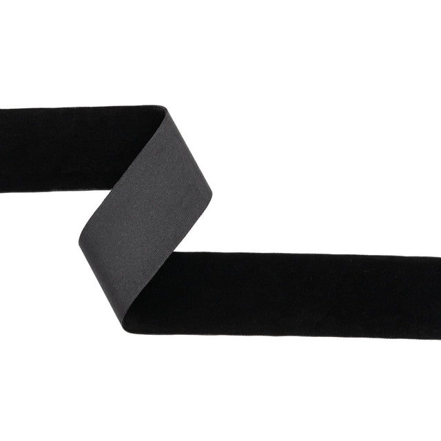 Velvet Ribbon Single Faced - 1.875" - Black