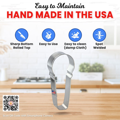 RADYAN Microphone Cookie Cutter with Multiple Material Options for Baking product image clearly displaying the product.
