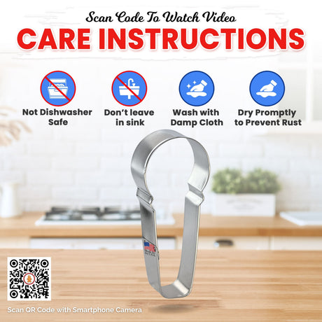 RADYAN Microphone Cookie Cutter with Multiple Material Options for Baking product image clearly displaying the product.