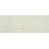 Tweedy Polyester Boucle - White and Lime Green Plaid - Deadstock