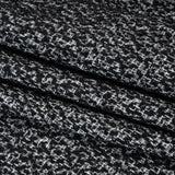 Tweedy Boucle - Black and White Abstract - Deadstock