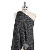 Tweedy Boucle - Black and White Abstract - Deadstock