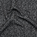 Tweedy Boucle - Black and White Abstract - Deadstock