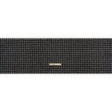 Crepe Polyester Woven - Black and White Plaid - Deadstock