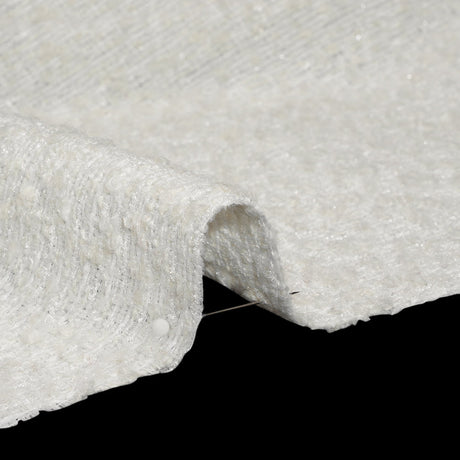 Wool Blend Boucle - White - Deadstock