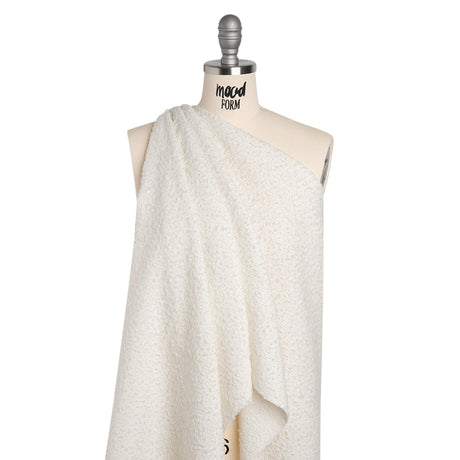 Wool Blend Boucle - White - Deadstock