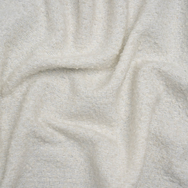 Wool Blend Boucle - White - Deadstock