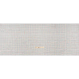 Polyester Tweedy Woven - White and Rainbow Ribbed Windowpane Check - Deadstock