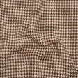 Metallic Tweed - Cream and Brown Houndstooth - Deadstock