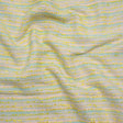 Polyester Tweed with Short Fringe - Pastel Pink, Yellow and Blue Striations - Deadstock